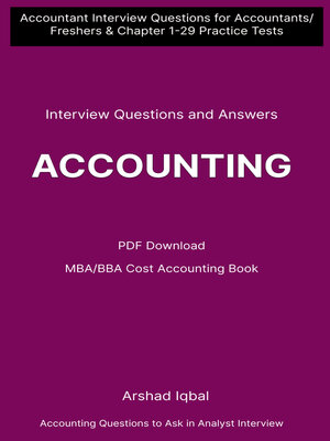 cover image of Accounting Interview Questions and Answers (MBA/BBA Cost Accounting)